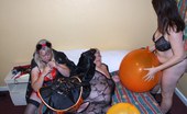 TAC Amateurs Halloween 3 Some 318424 Hubble Bubble Toil And Trouble The Three Witches Meet For Halloween, Libby, Topaz SC2 And Chloe I Wonder What Spells W
