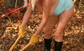 TAC Amateurs Clean Up Pt3 318711 Working In The Yard - My Big Tits Popping Out Of A Skimpy Tank Top And Daisy Duke Shorts Showing Off My Long Legs - But
