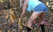 TAC Amateurs Clean Up Pt3 318711 Working In The Yard - My Big Tits Popping Out Of A Skimpy Tank Top And Daisy Duke Shorts Showing Off My Long Legs - But
