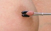 TAC Amateurs Nipple Clamps 318808 Pantyhose, Short Skirt, And A Tight Blouse With Nipple Clamps Underneath Wait Until You See Them
