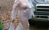 TAC Amateurs Rain 318918 How About A See-Thru Raincoat On A Rainy Day - With Nothing On Under It Wet And Clinging.
