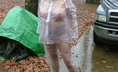 TAC Amateurs Rain 318918 How About A See-Thru Raincoat On A Rainy Day - With Nothing On Under It Wet And Clinging.
