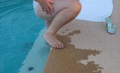 TAC Amateurs Pool Side 319016 By The Pool Side In My Full Satin Panties And Tshirt. Wanna See Me Get Wet Baby See My Hard Nipples Through My Wet Shirt
