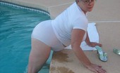 TAC Amateurs Pool Side 319016 By The Pool Side In My Full Satin Panties And Tshirt. Wanna See Me Get Wet Baby See My Hard Nipples Through My Wet Shirt
