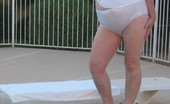 TAC Amateurs Pool Side 319016 By The Pool Side In My Full Satin Panties And Tshirt. Wanna See Me Get Wet Baby See My Hard Nipples Through My Wet Shirt
