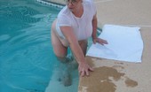 TAC Amateurs Pool Side 319016 By The Pool Side In My Full Satin Panties And Tshirt. Wanna See Me Get Wet Baby See My Hard Nipples Through My Wet Shirt
