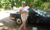 TAC Amateurs Car Wash 319026 Washing The Corvette, In My Girdle And Tshirt. Wet Can Be Such A Beautiful Thing. Lets Get There Together. Make That Pre
