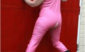 TAC Amateurs Pink Rubber Pt2 319086 I 'Love' This Pink Rubber Catsuit, It Fits My Curves Perfectly, And Feels Fabulous.
