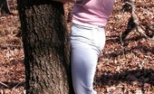 TAC Amateurs Devlynn Outside In Jeans 319846 You Asked For It, Here I Am With My Tight Jeans. I Added Some Sheer Pantyhose And Some High Heeled Walking Shoes For A D

