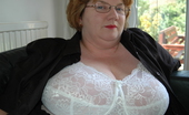 TAC Amateurs Garden Lingerie 320046 .... And New White 44g Bra.Two Photo Set Updates For You This Week On My Website, Firstly Some Outside Garden Flashing P

