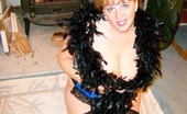 TAC Amateurs Blue Basque 320761 I Just Love This Blue Basque And The Softness Of The Feather Boa Is So Sensual Against My Skin That It Just Made Me Reac
