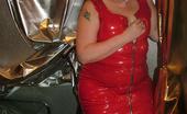 TAC Amateurs Red PVC 321245 These Are The First Pix Of Me Ever Taken In A Studio. Would Your Pole Like To Dance With Me
