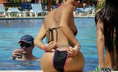 Porn Latina 322717 Lewd Latino Girlfriend Slipping Bikini Of Tits
