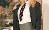 New Sensations Bree Olson 323488 Sexy School Girl Strips And Shows White Panties

