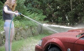 Nicki Blue Car Wash! I Am Washing My Old Car. It Is A 04 Red Mustang. I Traded It
