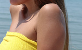 Hairy Arms Yellow Tube Top On The Boat
