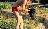 Hot Legs and Feet Ulrika 328267 Fit Legged Young Babe Ulrika Running & Sniffing Her Feet
