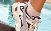 Hot Legs and Feet Melissa Bailey 328479 Sporty Sexpot Strips And Sports Her Sweet Feet And Ass!
