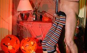 Hot Legs and Feet Tiffany Doll 328515 Horny Teen Halloween Stripper Gives Footjob To Customer!

