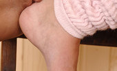 Hot Legs and Feet Nicole Smith 328725 Ballerina Nicole Smith Tiptoes & Teases In Pink Leg Warmers
