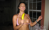 Wild Party Girls 331450 Shay Lynn Shows Us The Real Use Of The Banana! See Her Shove It Down Deep In Her Wet Slit!
