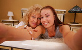 Old And Young Lesbian 332765 This hot babe loves to fool around with a mature lesbian
