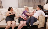 Old And Young Lesbian 332797 Three old and young lesbians having fun
