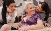 Old And Young Lesbian 332797 Three old and young lesbians having fun
