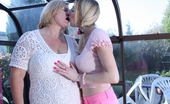 Old And Young Lesbian 332800 Old and young lesbians make out and have fun
