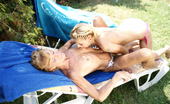 Old And Young Lesbian 332817 Two old and young lesbians making out at the pool

