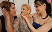 Old And Young Lesbian 332849 Three horny old and young lesbians go wild
