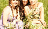 Old And Young Lesbian 332952 Three old and young lesbians having fun in the sun
