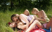 Old And Young Lesbian 332952 Three old and young lesbians having fun in the sun
