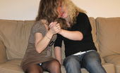 Old And Young Lesbian 332977 Two horny old and young sluts get it on
