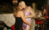 Old And Young Lesbian 333117 Old and young lesbians get it on in tha club
