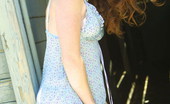 Aimee Sweet 334423 Looking Hot In Her Blue Sun Dress
