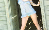 Aimee Sweet 334423 Looking Hot In Her Blue Sun Dress
