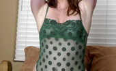 Aimee Sweet 334470 In Green Poka-Dot Lingerie Showing Her Great Ass
