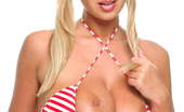 Stunners Carol Goldnerova 339799 Carol Goldnerova Looking Sexy In Her Striped Bikini
