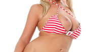 Stunners Carol Goldnerova 339799 Carol Goldnerova Looking Sexy In Her Striped Bikini
