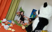 Panda Fuck Isabella 340838 Big Black Dildo Brings Her To Ecstasy

