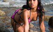 Joon Mali Alone Time 343706 Joon Mali Loves Sun On Her Brown Buns Bikini Near Ocean
