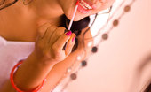 Joon Mali Double Your Pleasure 343722 Petite Asian Teen Puts On Lipstick In Just Her Red Panties
