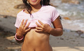 Joon Mali Beach Hut NN 343760 Tight Thai Joon Uses Hands To Cover Her Exposed Small Boobs
