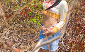 Joon Mali Blazing Trail NN 343763 Sweet Joon Mali Lifts Her Skirt And Flashes Panties Outside

