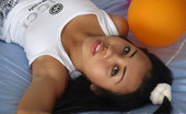 Joon Mali Colorful Balloons NN Balloon Popping Asian Teen Joon Mali Shows White Panties
