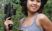 Joon Mali Commando NN 343769 Teen Asian Commando Joon Shows Lovely Cameltoe In Jungle
