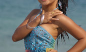 Joon Mali Gypsy NN 343783 Joon Mali Teases With Her Cute Bubble Booty At The Ocean
