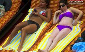 Upskirt Collection
 344621 Bikini thong hiding between booties