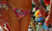 Upskirt Collection
 345199 Bikini babe providing with beach fun